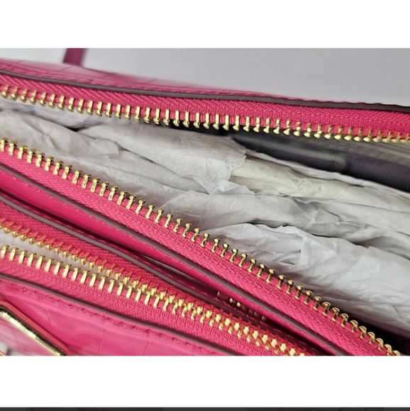 Dkny Lexi Double Crossbody Bag Electic Pink - Picture 4 of 4